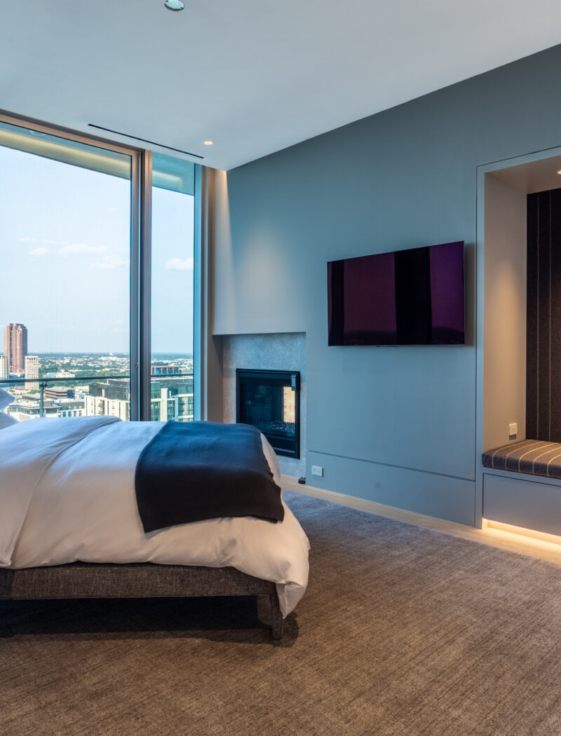 HOBI-Son_s Bedroom with Reading Nook featuring felt wallpaper